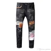 Jeans Mens Hip Hop Style Luxury Designer Denim Pant Districed Ripped Biker Jean Slim Fit Motorcykel Män Kläder Storlek 28-40