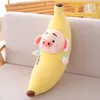 Watermelon Party Plush Toy Pig Little Fart Doll Fruit Banana Long Kawaii Pillow Stuffed & Plush Plants To Give Girls Gifts