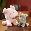 Mia potrząsając głową lalką Pluszową zabawkę Zwierzę Zwierzę małe ozdoby świnia hipopotamowa tygrys niedźwiedź żaba słonia prezent urodzinowy