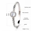 18K Rose Gold Plated Stainless Steel Zirconia Bangle High Quality Luxury Women Gift Bracelet Jewelry