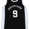 Nikivip HOMMES FEMMES ENFANTS JEUNESSE personnalisé XXS-6XL film 9 maillot noir Degrassi Jimmy Brooks maillot de basket-ball noir