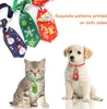クリスマス要素犬のネク調整可能な襟付き魅力小さな猫のネクタイ