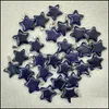 Charms Blue Sand Crystal Vijfpunt Star Vorm Pendanten voor doe -het -zelf sieraden maken groothandel drop levering 2021 bevindingen componen