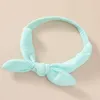 15973 Infantile bébé coton bandeau lapin oreille noeud élastique bandeau enfants nœud papillon bandeaux enfants bandeaux cheveux accessoire