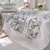 100 cotton Top Quailty Beautiful White Girls Lace Princess Quilts & sets Hot selling quilted thick cotton throw 3pcs sheet and pillowcases