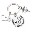 Nurses Care, Rispetto, Amore inossidabile in acciaio Round Metal Letter CHEY CHEE CHEE CHEE CHEE PER UOMINO DONNA MADRE PATHO CARTE CARTE ANCIGLIO ANIMI FRIENDO FRIME GIOCO all'ingrosso