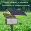 Super Bright LED Solar Powered Light Control Garden Decoration Lights Justerbar utomhusvattentät solväggslampa