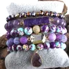 RH Designer Empire Stones Bransoletka z Kamieniem Naturalny Dorp Charms 5pc Bracelets Zestawy dla kobiet -biżuterii 220402189a