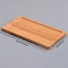 Bamboo Square Tea Tray Pizza Sushi Trays Round Barbecue Snack Dishes Fruits Dessert Pallets Cake Bread Dish Kitchen Tableware BH6596 TYJ