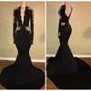 v neck beaded black evening prom dresses long 2021 elegant backless dubai fashion modest prom gowns robe de soiree 2022