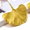 매달려 샹들리에 여성 패션 골드 금속 잎 귀걸이 여성을위한 간단한 디자인 긴 진술 드롭 귀걸이 파티 쥬얼리