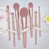 Makeup Tools 12 Pcs/lot Rose Gold Brushes Set Eye Shadow Blending Eyeliner Eyelash Eyebrow Brush For Tool Cosmetics Kit220422