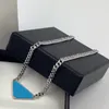 2023 New P Triangle Netclaces for Women Luxury Party Fashion Chain Necklace Jewelry Designer Holiday Gift2601