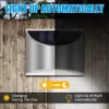 Lampada da parete a luce solare a LED Luce per scale Materiale in acciaio inossidabile Controllo della luce Sempre luminoso Decorativo impermeabile per esterni
