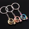 Interior Decorations Mini Turbo Turbocharger Keychain Spinning Turbine Key Ring Zinc Alloy Metal Keyring Car Styling Accessories