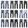 2022 MENS RIPS STRECK Black Jeans Fashion Slim Fit Washed Motocycle Denim Pants Paneled Hip Hop Selling Skinny Jean For Man Designer New Byxor B5 Pants Storlek 30-38