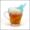 6 Colors Butterfly Sile Tea Bags Strainers Filter Infuser Silica Cute Teabags For Coffee Candy Drinkware Strainer 60Pcs Drop Delivery 2021