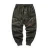 Calças masculinas M-4xl plus size homens homens japoneses de rua elástica de cintura de camada de hipáfilagura de hip hop algema tornozelo de tornozelo para menmen's