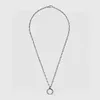Fashion Necklace Street Unisex Bracelet Circle Hanger Kettingen voor man Woman Sieraden H220409