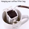 50 pcs/pack Disposable Coffee Bags Fliter Portable Hanging Coffee Filters Ear Style Eco Paper Coffee Bags Espresso