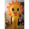 Halloween Sun Flower Mascot kostymer av hög kvalitet tecknad karaktär outfit kostym halloween vuxna storlek födelsedagsfest utomhus festival klänning