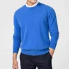 Örme Erkekler Uzun Kollu Sweaters Homme Katı Kaşmir Gömlekler İnce Fit Artı Boyut Kore Günlük Stil L220730