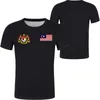 Malaysia T-shirt Name Number Mys T-shirt Po Clothes Print Diy Free Custom Country Flag My Malay Malaysian Jersey Casual 220609