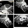Гранж темный панк -череп печати график футболка Harajuku Spider Web Skeleton Готическая повседневная шика