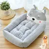 Cute Pet Dog Bed Mats Animal Cartoon Shaped for Large Dogs Pet Sofa Kennels Cat House Dog Pad Teddy Mats Supplies 210224