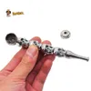 New metal pipe with cover skull splicing zinc alloy pipe removable and washable