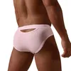 Underpants Mens Kink Underwear Open Hole Briefs Sexy Low Rise Close Fitting Comfortable Charcoal For Flatulence MenUnderpants