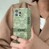 Cajas de teléfonos a prueba de golpes Estuche elegante del teléfono del teléfono Diseñador de lujo para hombre Tótem bordado para iPhone 13 11 12 Pro 7 8 x XS Alta calidad