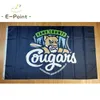 MiLB Kane County Cougars Drapeau 3 * 5ft (90cm * 150cm) Polyester Bannière décoration volant maison jardin Cadeaux de fête