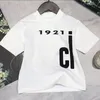 016T Çocuklar Tshirts Ünlü Tasarımcı Tişört Tees Tees Erkek Kızlar İşlemeli Mektup Pamuk Kısa Kollu Kıyafet Beyaz Bla2770615