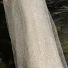 Veli da sposa V90 Velo da sposa color champagne Accessori corti lucidi Sparkle Luxury WeddingBridal