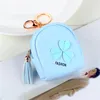 Porte-clés Fleur Rose Petit Sac Femmes PU Cuir Porte-Monnaie Mode Jelly Sac À Main Filles Titulaire De La Carte Pour Enfants Porte-clés Forb22