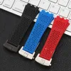 28x22mm Red Blue Black Silicone Rubber Watchband för tagband för heuer andningsbart band fällande spänne för Carrera -armband