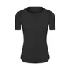 Back Open Stitched Mesh Women's Tops Sports Short Sleeve Shirt Snabbtorkning av andningsbar lätt tunt fitness Gym Yoga T-shirt