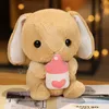 22/32/43cm Zachte Fuzzy Lange Pluche Speelgoed Gevulde Zittend Bowknot Konijn Pop Schattig Bunny Pluche Vriendin Girl Gift