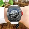 Watches Wristwatch Luxury Richa Milles Designer Chao Carbon Fiber Men's Fully Automatic Mechanical Watch Hollow Out Fashion Lightweight Per