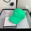 buon berretto da baseball Designer Casquette Candy cotone fluorescente Baseball Coppia Fashion Letter Street Shooting Cap