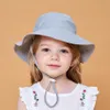 Summer Baby Sun Hat Boys Cap Children Panama unisex Beach Girls Bucket Hats Cartoon Spädbarn Caps UV Protection 16 Styles