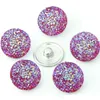 Partia luzem 18 mm przycisk Snap Button Charms Acryl Forn Snaps dla wymiennych bransoletki Noosa Fashion Biżuteria sprawiają, że dostawcy