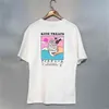 여름 키스 티셔츠 아이스크림 마운트 마운트 브리지 인쇄 면화 짧은 슬루없는 티셔츠 남성과 여성 T 셔츠 남자 Tshirts 브랜드 R3