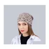 Beanie/Skull Caps Autumn Winter Europe Women Letters Hat Beanies Skl Big Girls Lady Hat Hats Drop Delivery Fashion Accessories Scar Dhjnm