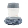 Cucina Sapone Dispenser Palm Brush Lavaggio Liquido Piatto Spazzola Sapone Utensili con Dispenser Strumenti per la pulizia del bagno