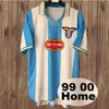 Lazio Retro 89 90 Maillots de football Aston Villa NEDVED SIMEONE SALAS GASCOIGNE maillot de football à domicile VERON CRESPO NESTA 1989 1990 1991 1992 1999 2000 2001