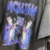 Men039s T-shirts Anime T-shirt Oversize Harajuku Manga Grafische T-shirts Katoen Retro Tops Tee Mannen Streetwear Sasuke Print Tshir5842996