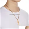 Подвесные ожерелья подвески ювелирные украшения мода бейсбольное ожерелье для женщин для женщин творческая нержавеющая сталь Christia dh5xm