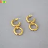 Dangle Lustre Kshmir 2022 Mode Femmes C - String Métal Boucles D'oreilles Ronde Simple Or Fille Chic Bijoux Cadeau 228FJ-1